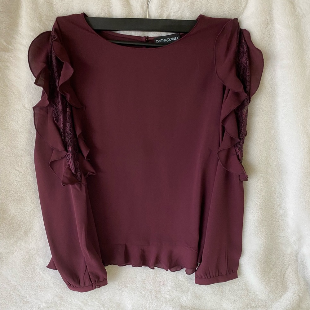 Cynthia Rowley Blouse Size Medium